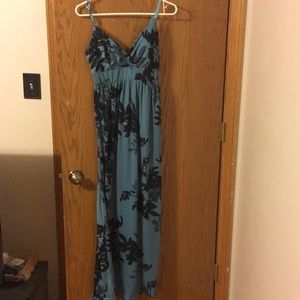 Long Teal Maxi Dress!